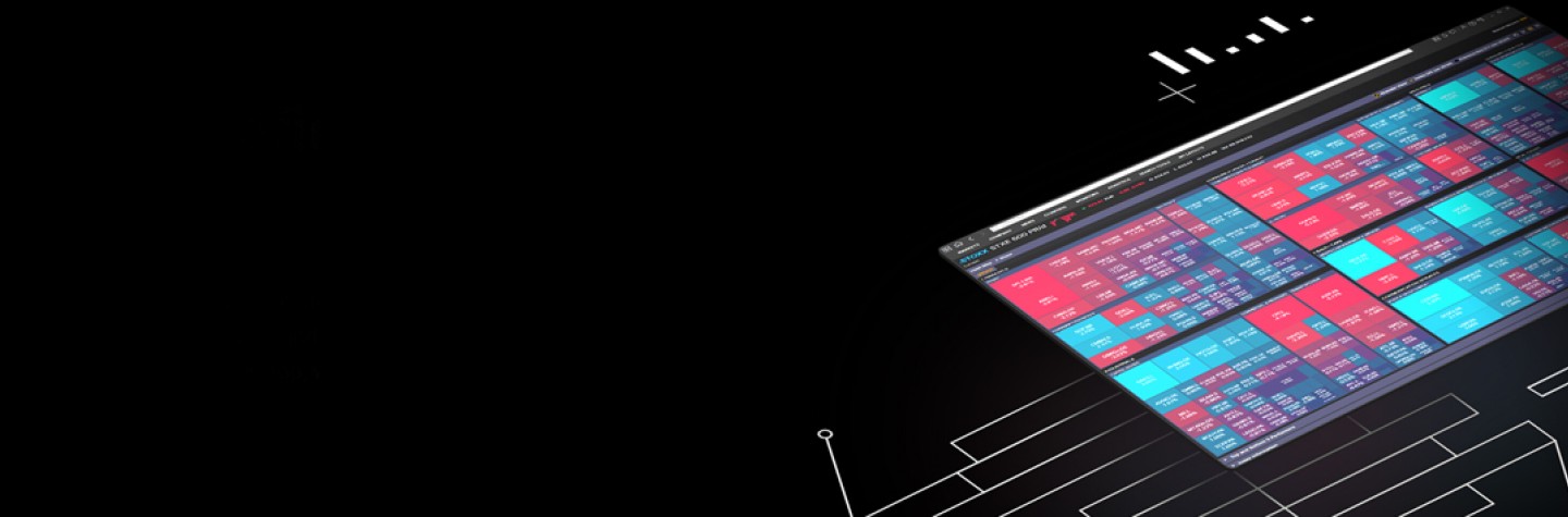Workspace screenshot and graphic backdrop